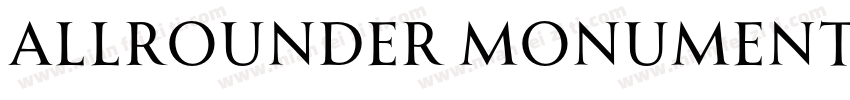 Allrounder Monument Medium字体转换
